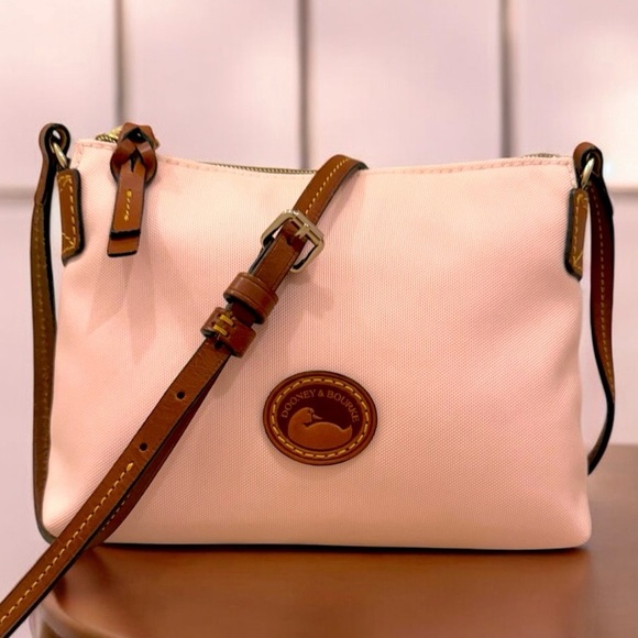 Dooney & Bourke Pink Crossbody Pouchette Bag - Picture 2 of 15